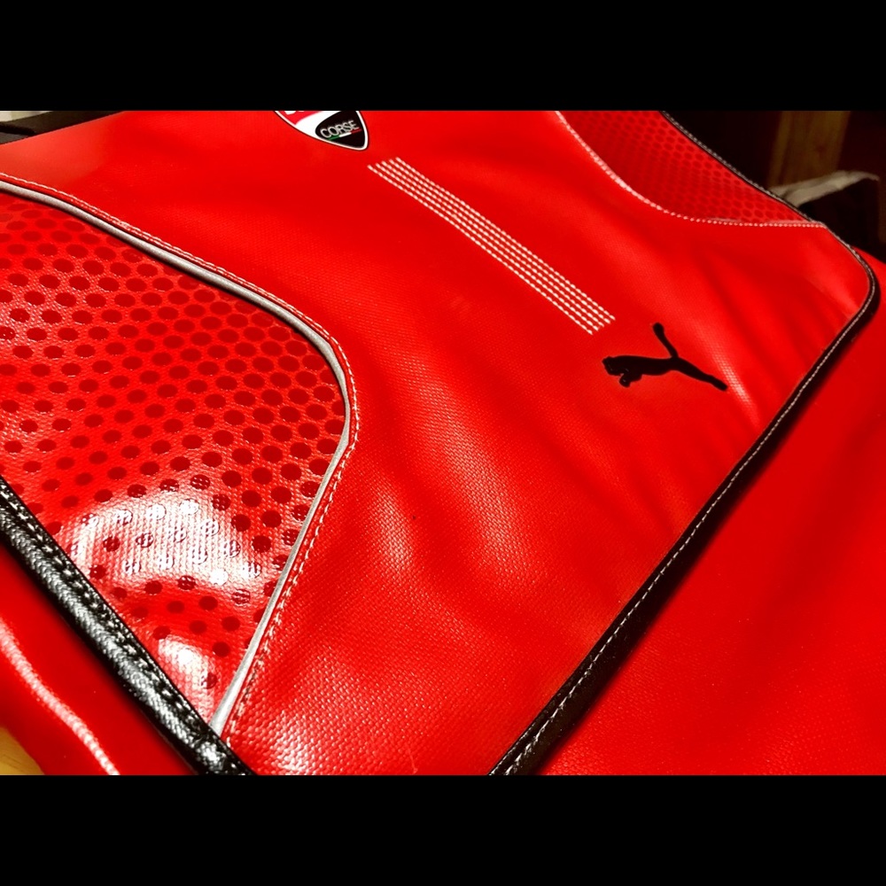 Lightly Used DUCATI Pama Bag (RED & BLACK)